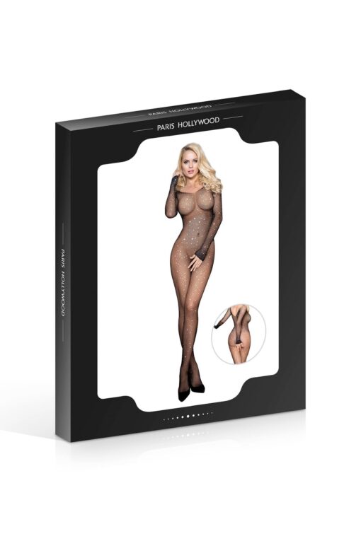 Black strass jumpsuit (size: tu) - obrazek 4