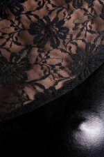 Wetlook black dress lulu - black m - obrazek 4