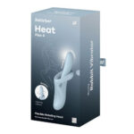 Heat flex 4 niebieski – wibrator z funkcją podgrzewania i elastyczną głowicą - obrazek 3