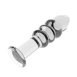 Dildo szklane – Glass Romance – przezroczyste – 5,5" - obrazek 4