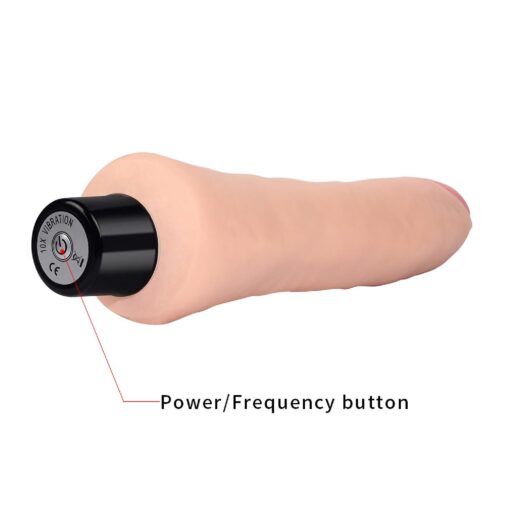 Wibrator Real Softee 9" – realistyczny, wibrujący dildo - obrazek 4
