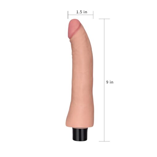 Wibrator Real Softee 9" – realistyczny, wibrujący dildo - obrazek 7