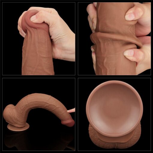 13.5' king sized sliding skin dual layer dong brown - obrazek 21