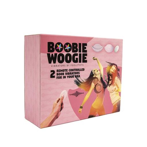 Wibratory na piersi FeelzToys Boobie Woogie – 2 szt., z pilotem - obrazek 5
