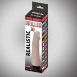 Driller 08 – realistyczny wibrator – cielisty – 22 cm - obrazek 2