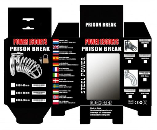 Prison Break – metalowy pierścień z blokadą – 50 mm - obrazek 3
