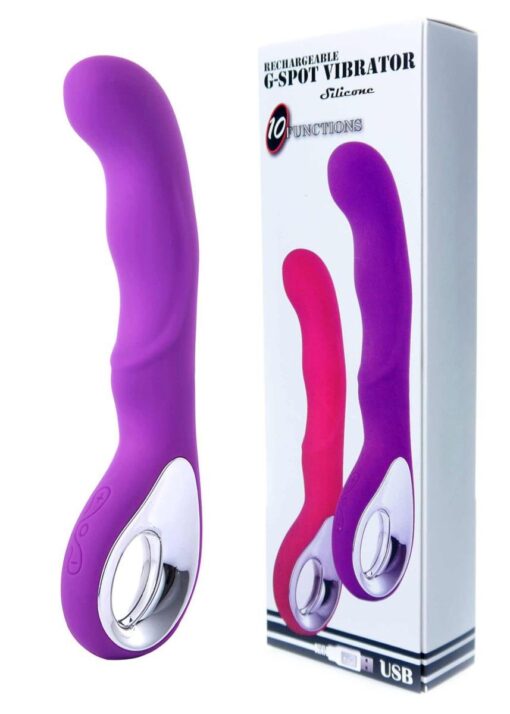 Wibrator punktu G, 10 funkcji, USB, fioletowy - obrazek 10