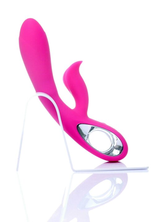 Wibrator – Daro, 12 funkcji, USB różowy – różowy wibrator ładowany USB z różnorodną stymulacją - obrazek 11