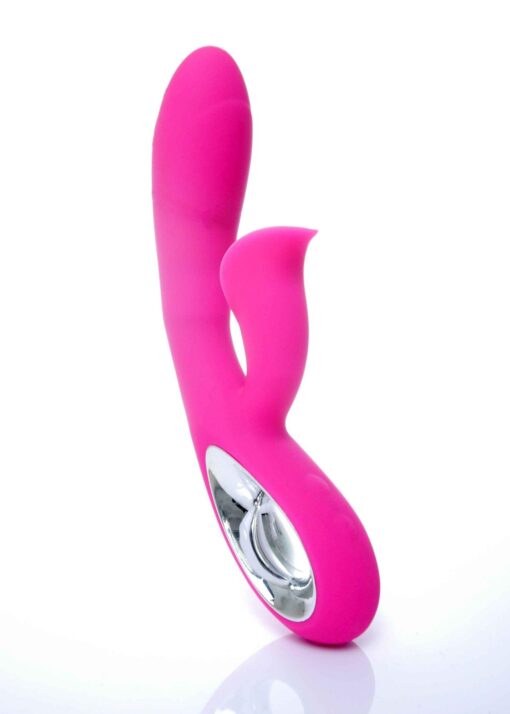 Wibrator – Daro, 12 funkcji, USB różowy – różowy wibrator ładowany USB z różnorodną stymulacją - obrazek 3