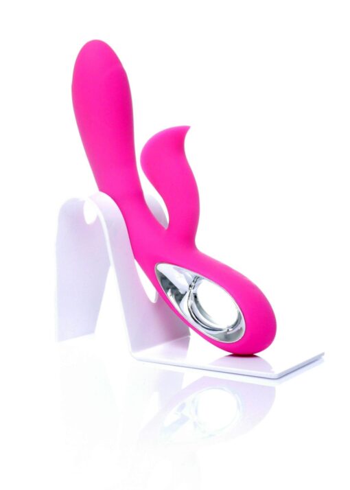 Wibrator – Daro, 12 funkcji, USB różowy – różowy wibrator ładowany USB z różnorodną stymulacją - obrazek 8