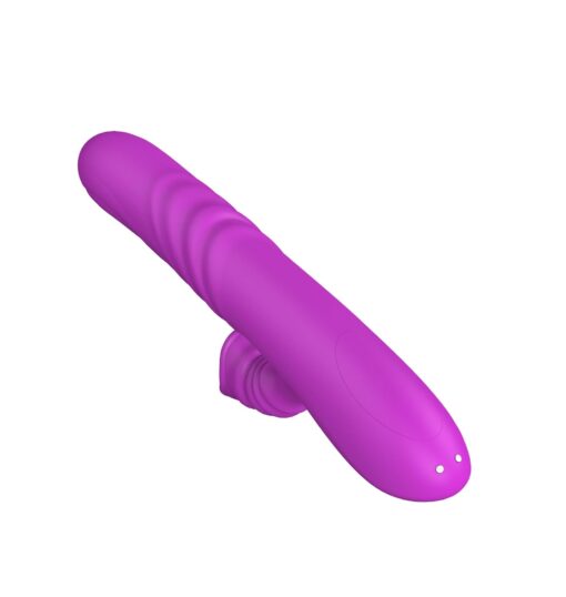 Angelia – fioletowy wibrator USB, 3 funkcje posuwania i 20 trybów wibracji - obrazek 6