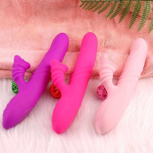 Angelia – fioletowy wibrator USB, 3 funkcje posuwania i 20 trybów wibracji - obrazek 9