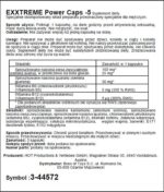 Suplement diety – Exxtreme Power Caps – 5 kapsułek - obrazek 2