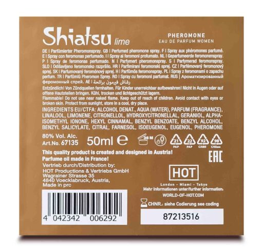 Perfumy z feromonami Shiatsu – dla kobiet, limonkowe, 50 ml - obrazek 6