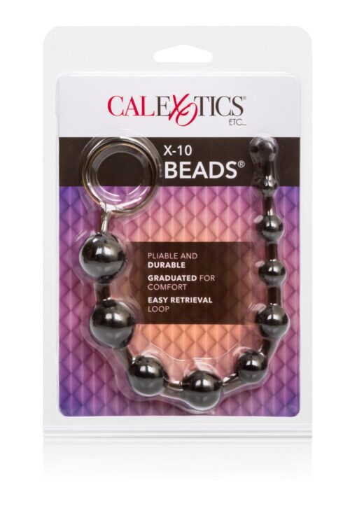X-10 Beads – czarne, koraliki analne - obrazek 2