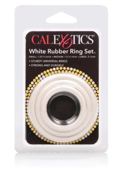 Rubber ring - 3 piece set white - obrazek 2