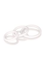 Rubber ring - 3 piece set white - obrazek 3
