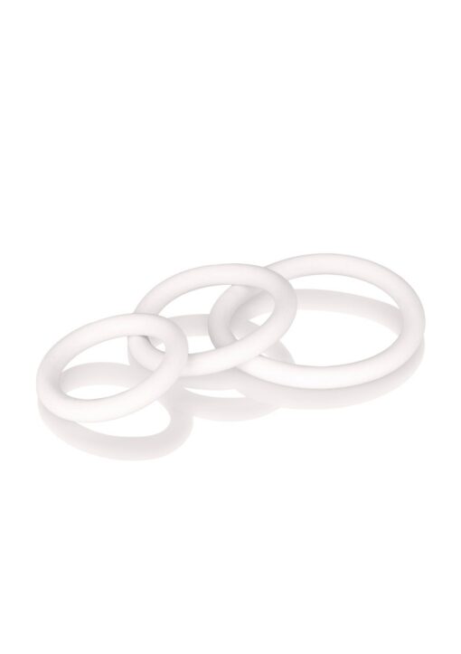 Rubber ring - 3 piece set white - obrazek 3