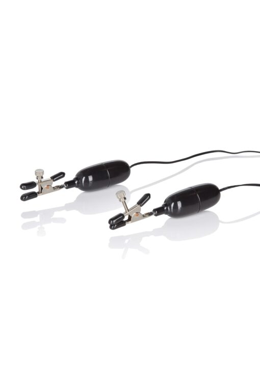 Vibrating nipple clamps black - obrazek 3