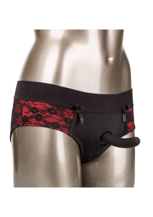 Scandal crotchless set l/xl black - obrazek 3