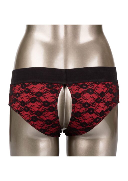 Scandal crotchless set l/xl black - obrazek 4