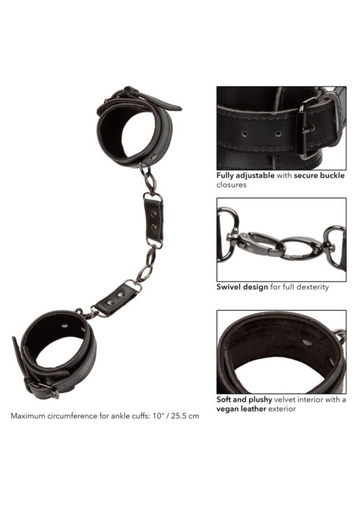 Ankle cuffs black - obrazek 5