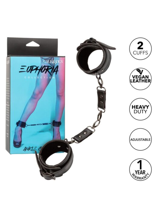 Ankle cuffs black - obrazek 6