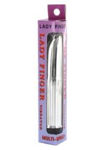 Ladyfinger Mini Vibrator – srebrny mini wibrator - obrazek 2