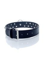 Obroża Fetish b - series – 3 cm, czerwona z kryształem - obrazek 2