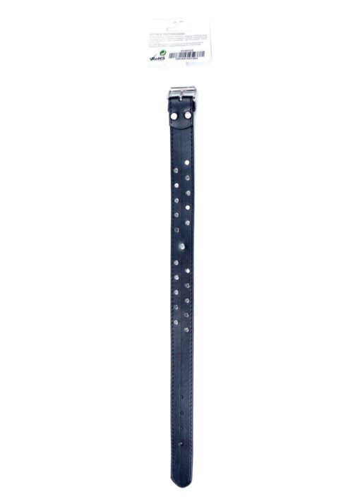 Obroża Fetish b - series – 3 cm, czerwona z kryształem - obrazek 3