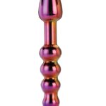 Dildo szklane Glamour Glass – prążkowany, analny