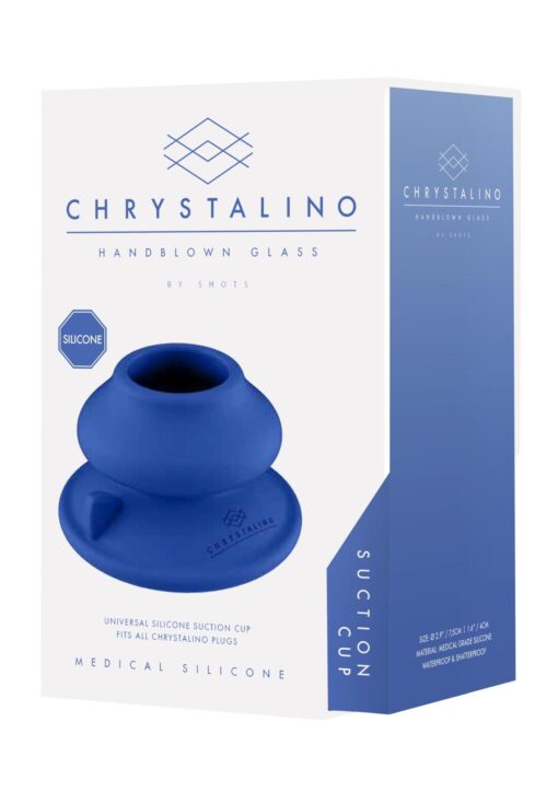 Chrystalino – silikonowa przyssawka – niebieska - obrazek 6