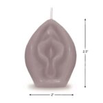 Eden’s Candle – świeca waniliowa w kształcie pochwy – taupe - obrazek 3