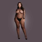 Bodystocking – kabaretka z golfem i otwartym krokiem - obrazek 5