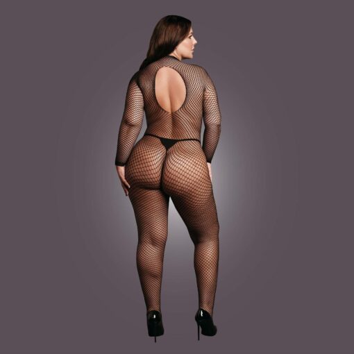 Bodystocking – kabaretka z golfem i otwartym krokiem - obrazek 6