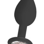 Silikonowy korek analny z wyjmowanym kryształkiem