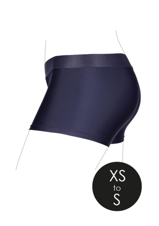 Bokserki strap-on z wibracją – XS/S - obrazek 4