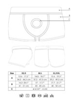 Bokserki strap-on z wibracją – XS/S - obrazek 10
