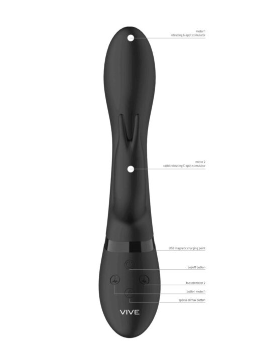 Wibrator-zosia - classic g-spot rabbit - black - obrazek 11