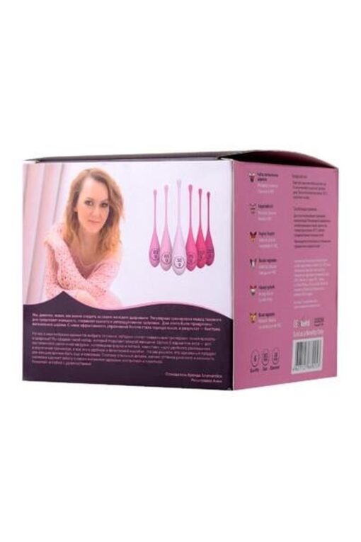 Kulki waginalne – Xeromantica, 6 szt., silikonowe, różowe - obrazek 3