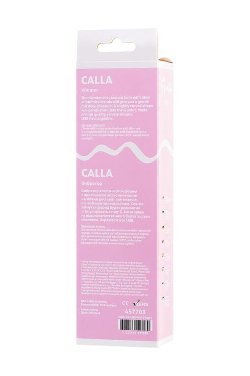 Wibrator Flovetta Toyfa Calla – silikonowy – żółty – 22 cm - obrazek 8