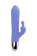 Wibrator Flovetta Crocus – zewnętrzny + do łechtaczki, silikonowy, fioletowy, 17,5 cm - obrazek 3