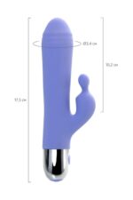 Wibrator Flovetta Crocus – zewnętrzny + do łechtaczki, silikonowy, fioletowy, 17,5 cm - obrazek 10