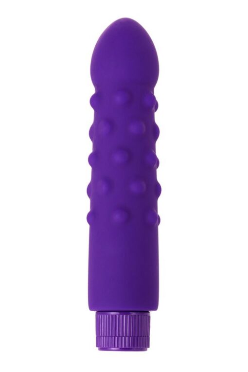 Wibrator A-Toys – silikonowy, fioletowy, 17 cm - obrazek 2