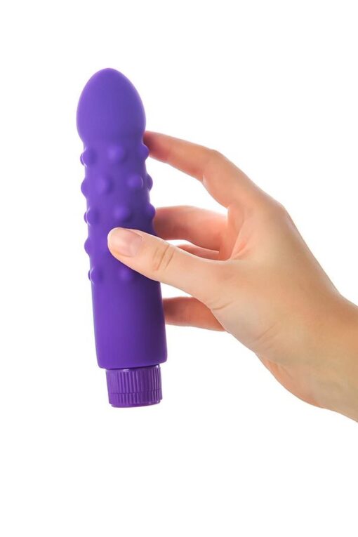 Wibrator A-Toys – silikonowy, fioletowy, 17 cm - obrazek 7
