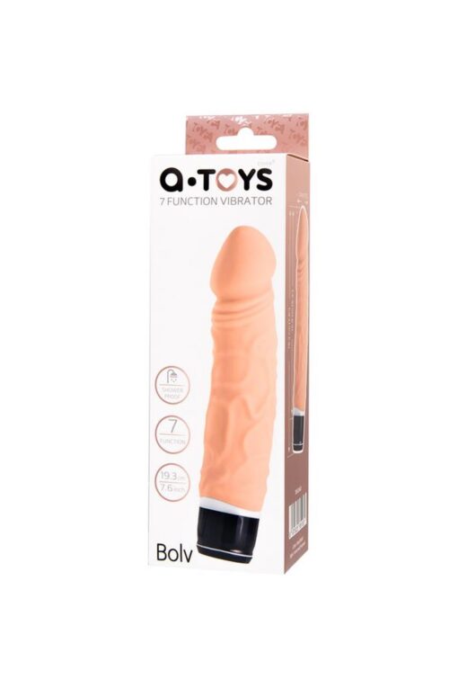 Wibrator A-toys – realistyczny, silikonowy, wielobiegowy, 15,9 cm - obrazek 6