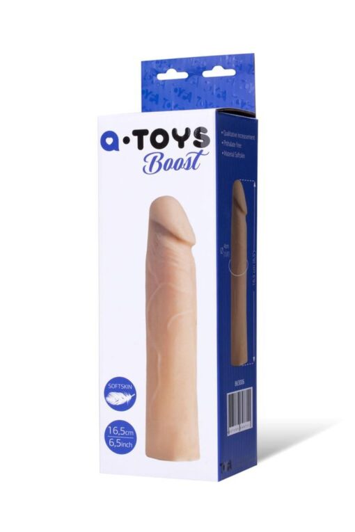 A-Toys – nasadka na penisa – softskin – cielista - obrazek 4