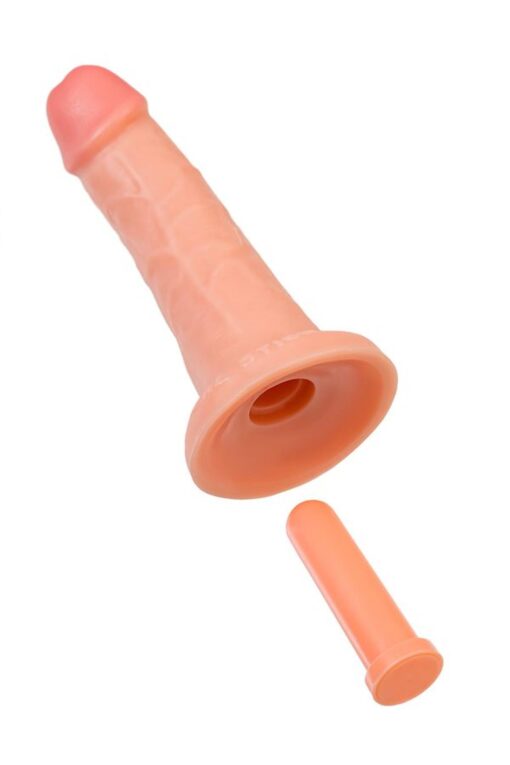 Realistic Dildo Caliber 18/4 – PVC, cielisty, długość 18 cm, średnica 4 cm - obrazek 6