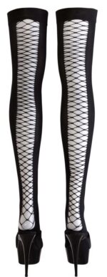 Pończochy samonośne z siateczki – M/L - obrazek 3