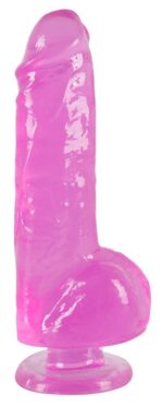 Dildo Jerry Giant – przezroczysty róż - obrazek 2